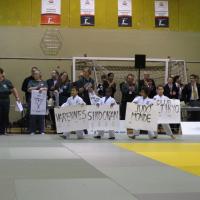 Des jeunes judokas du club portent les noms des clubs qui ont déjà gagné la Coupe Gadbois