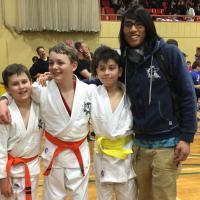 Nos fiers participants du U14 en compagnie de sensei Loïc